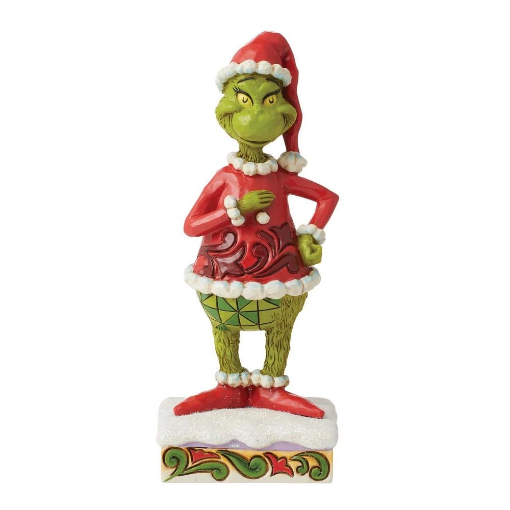 Dr Seuss The Grinch By Jim Shore - Happy Grinch Personality Pose 3 Dr Seuss The Grinch By Jim Shore - Happy Grinch Personality Pose