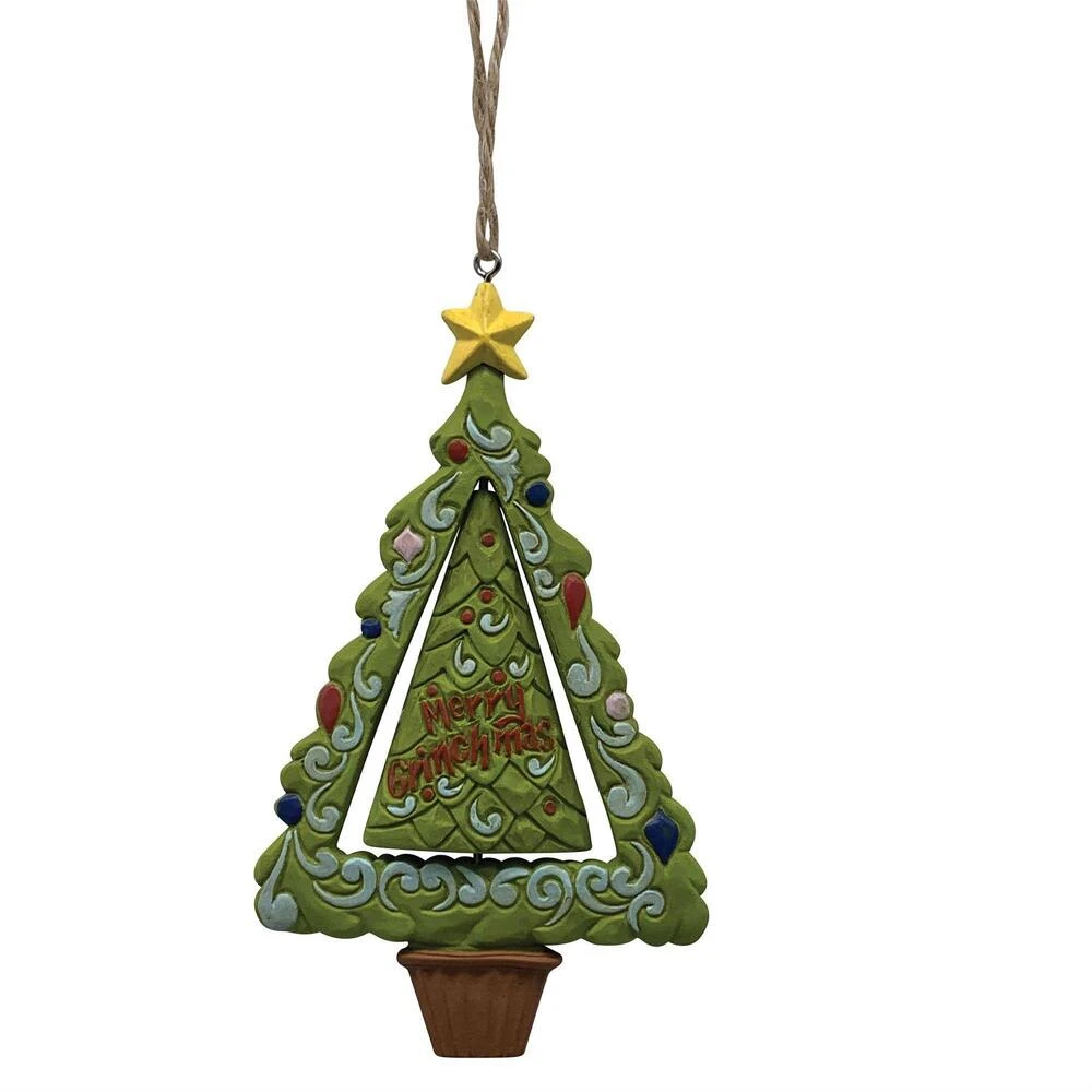Dr Seuss The Grinch By Jim Shore - Grinch Gnome In Tree Hanging Ornament 4 Dr Seuss The Grinch By Jim Shore - Grinch Gnome In Tree Hanging Ornament - Image 2