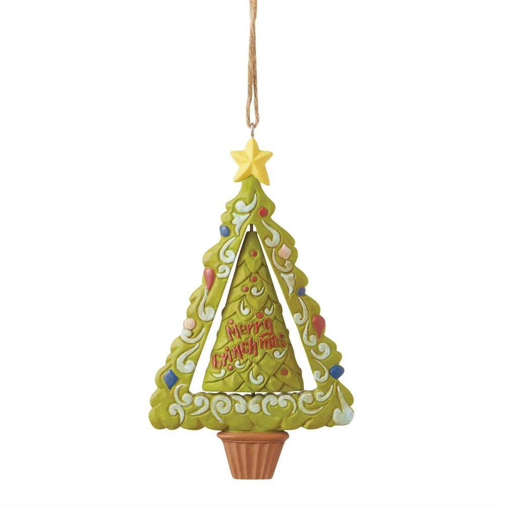 Dr Seuss The Grinch By Jim Shore - Grinch Gnome In Tree Hanging Ornament 7 Dr Seuss The Grinch By Jim Shore - Grinch Gnome In Tree Hanging Ornament - Image 5