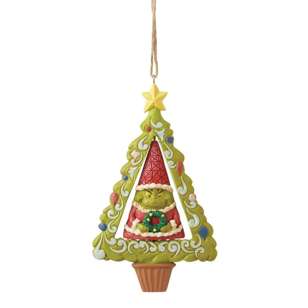 Dr Seuss The Grinch By Jim Shore - Grinch Gnome In Tree Hanging Ornament 3 Dr Seuss The Grinch By Jim Shore - Grinch Gnome In Tree Hanging Ornament