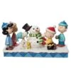 Peanuts By Jim Shore - Gang Building A Snowman -Disney 6013040