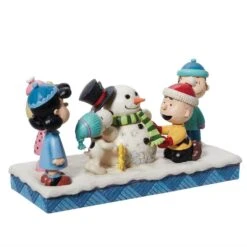 Peanuts By Jim Shore - Gang Building A Snowman -Disney 6013040 3