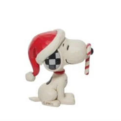 Peanuts By Jim Shore - Snoopy With Candy Cane Mini Figurine -Disney 6013048 3