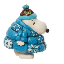 Peanuts By Jim Shore - Snoopy In Puffer Mini Figurine -Disney 6013049 2