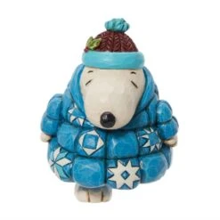 Peanuts By Jim Shore - Snoopy In Puffer Mini Figurine