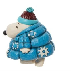 Peanuts By Jim Shore - Snoopy In Puffer Mini Figurine -Disney 6013049 3