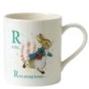 Beatrix Potter Alphabet - R - Running Peter Rabbit Mug -Disney A27326