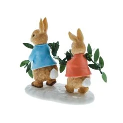 Beatrix Potter Winter Figurine - Peter Rabbit & Flopsy -Disney A30484 2
