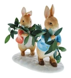 Beatrix Potter Winter Figurine - Peter Rabbit & Flopsy
