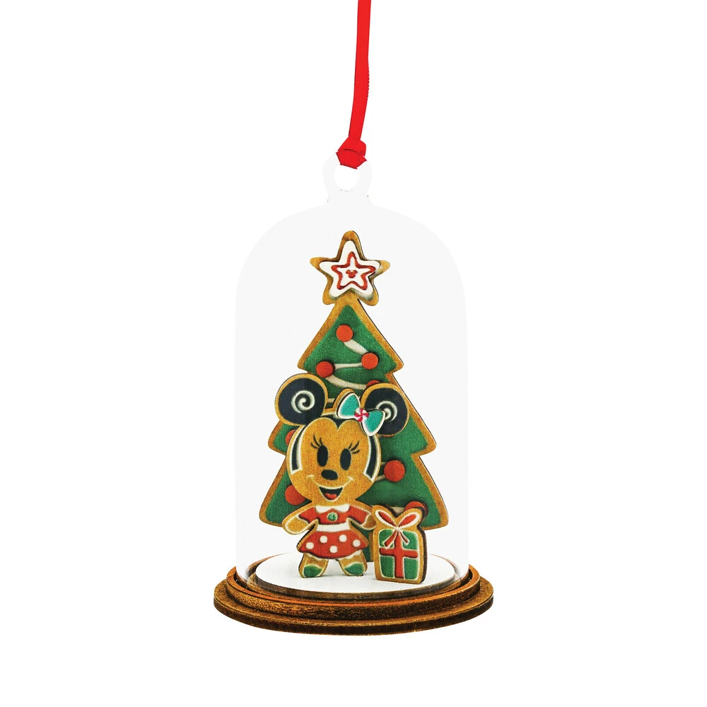 Disney Enchanting Hanging Dome Ornament - Minnie Mouse With Christmas Tree - Merry Christmas 3 Disney Enchanting Hanging Dome Ornament - Minnie Mouse With Christmas Tree - Merry Christmas