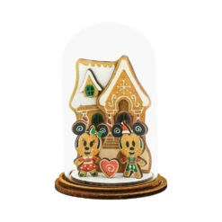 Disney Enchanting Dome - Mickey And Minnie With Gingerbread House - Home For Christmas