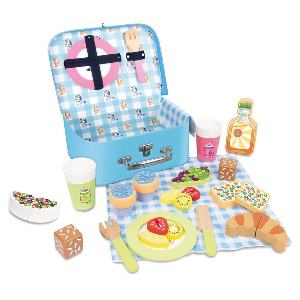 Bluey Wooden Picnic Set 3 Bluey Wooden Picnic Set