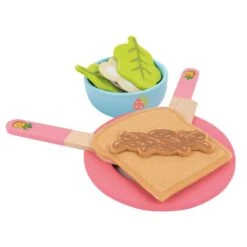 Bluey Wooden BBQ & Salad Set -Disney BLU247C 4