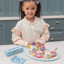 Bluey Wooden Tea Party Set -Disney BLU264C 6