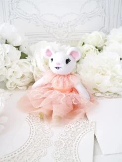 Claris The Mouse - Parisian Peach Mini Plush Doll -Disney CLAR2105 2