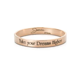 Disney Couture Kingdom - Aladdin - Princess Jasmine Take Your Dreams Higher Bangle Rose Gold