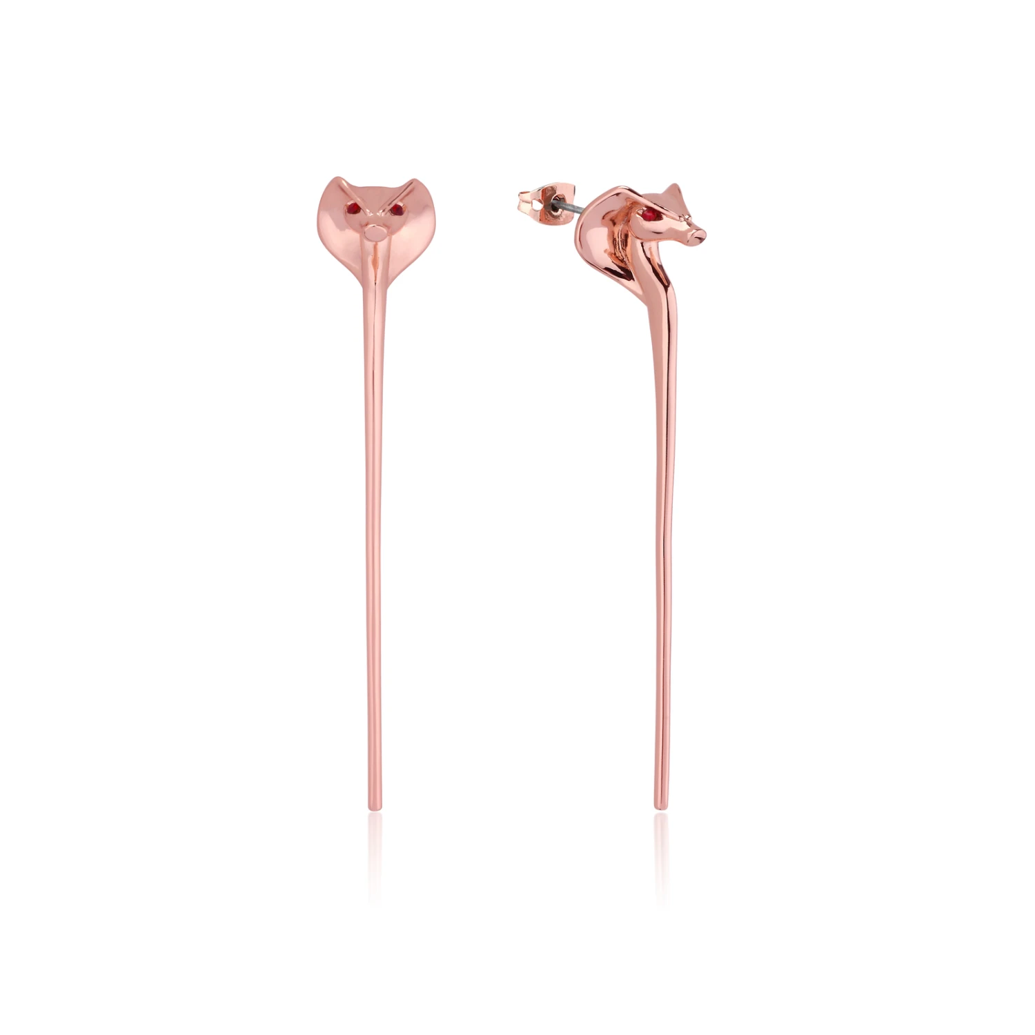 Disney Couture Kingdom - Aladdin - Jafar Snake Staff Earrings Rose Gold 3 Disney Couture Kingdom - Aladdin - Jafar Snake Staff Earrings Rose Gold