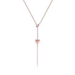 Disney Couture Kingdom - Aladdin - Jafar Snake Staff Necklace Rose Gold