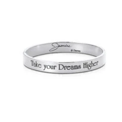 Disney Couture Kingdom - Aladdin - Princess Jasmine Take Your Dreams Higher Bangle White Gold