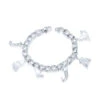 Disney Couture Kingdom - Aladdin - Princess Jasmine Charm Bracelet White Gold -Disney DSBR337