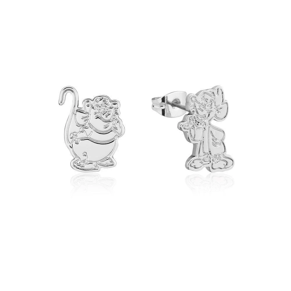 Disney Couture Kingdom - Cinderella - Jaq & Gus Stud Earrings White Gold 3 Disney Couture Kingdom - Cinderella - Jaq & Gus Stud Earrings White Gold