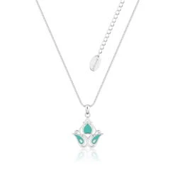Disney Couture Kingdom - Aladdin - Princess Jasmine Enamel Necklace White Gold