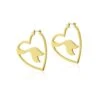 Disney Couture Kingdom - Ariel - Mermaid Tail Hoop Earrings Yellow Gold -Disney DYE1052