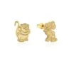 Disney Couture Kingdom - Cinderella - Jaq & Gus Stud Earrings Yellow Gold -Disney DYE1070