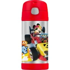 Thermos Funtainer Drink Bottle 355ml Disney Mickey And The Roadster Racers