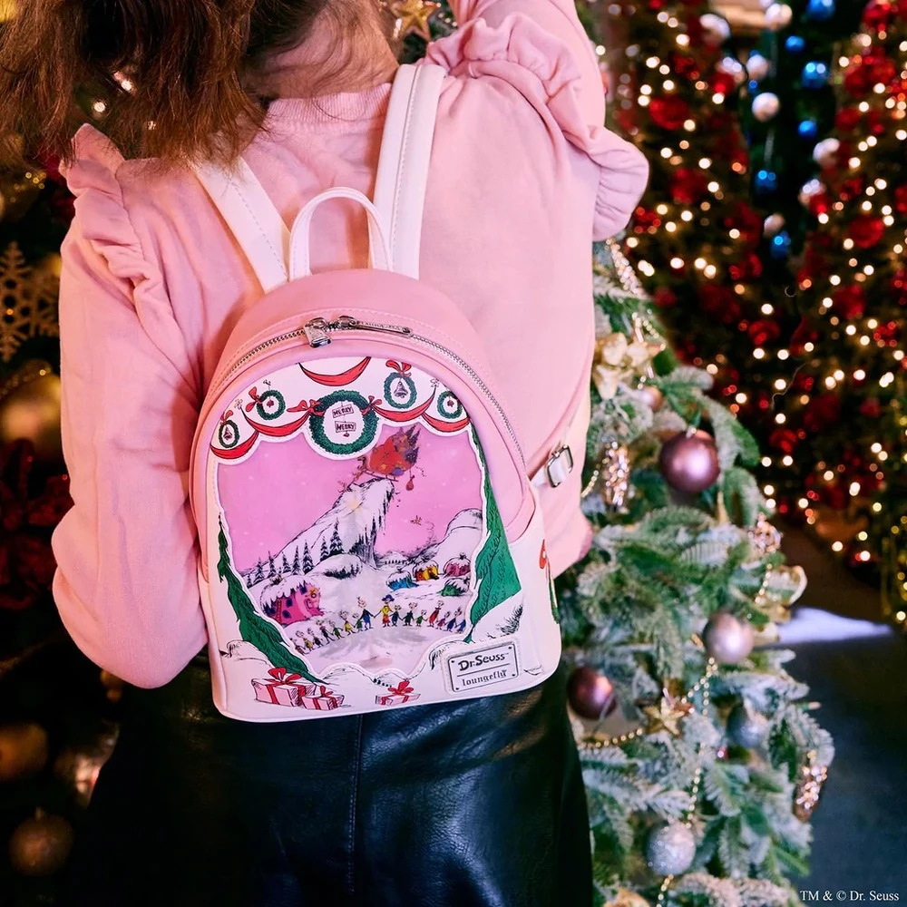 Loungefly Dr Seuss The Grinch - Sleigh Scene Mini Backpack 9 Loungefly Dr Seuss The Grinch - Sleigh Scene Mini Backpack - Image 7