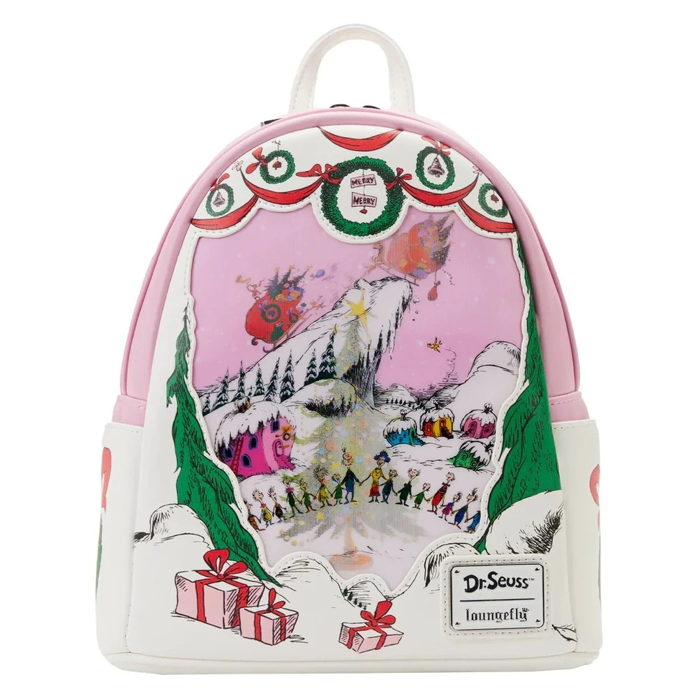 Loungefly Dr Seuss The Grinch - Sleigh Scene Mini Backpack 3 Loungefly Dr Seuss The Grinch - Sleigh Scene Mini Backpack