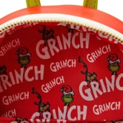 Loungefly Dr Seuss The Grinch - Heart Size Mini Backpack -Disney LOUDSSBK0031 4