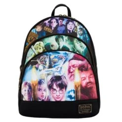 Loungefly Harry Potter - Trilogy Triple Pocket Mini Backpack
