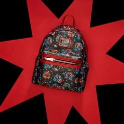 Loungefly Marvel - Avengers Floral Tattoo Mini Backpack -Disney LOUMVBK0184 5