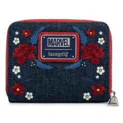 Loungefly Marvel - Captain America Floral Shield Zip Around Wallet 9 Loungefly Marvel - Captain America Floral Shield Zip Around Wallet -Disney LOUMVWA0157 3