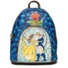 Loungefly Disney Beauty And The Beast - Stain Glass US Exclusive Mini Backpack