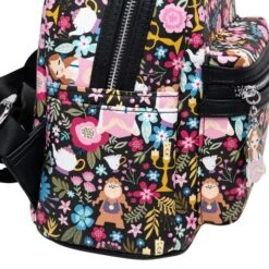 Loungefly Disney Beauty And The Beast - Belle Floral Mini Backpack 12 Loungefly Disney Beauty And The Beast - Belle Floral Mini Backpack -Disney LOUWDBK2166 4