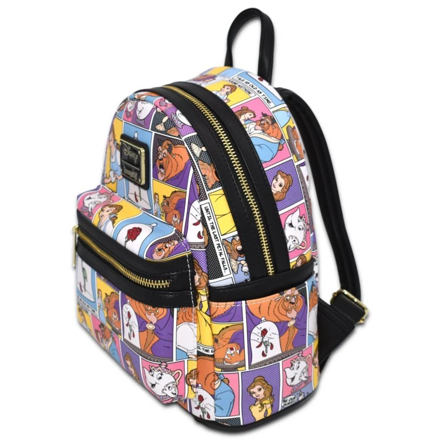 Loungefly Disney Beauty And The Beast - Comic Strip Mini Backpack 4 Loungefly Disney Beauty And The Beast - Comic Strip Mini Backpack - Image 2