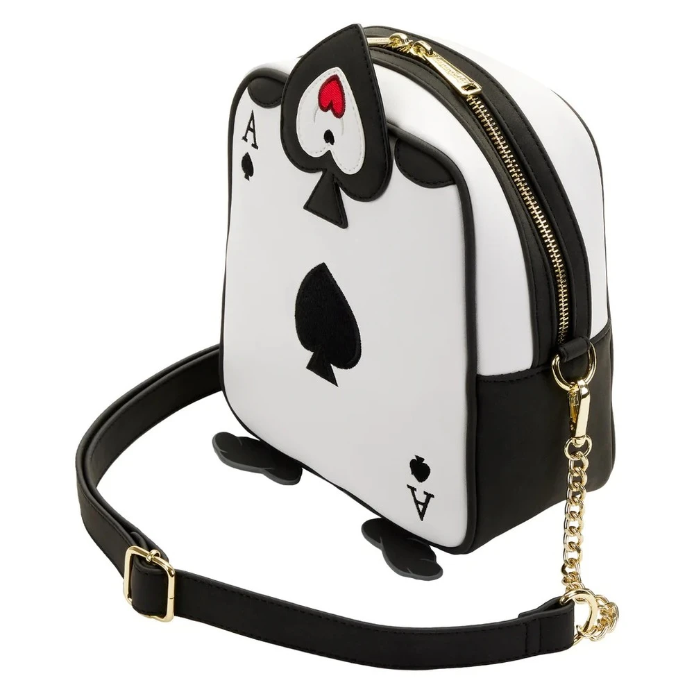 Loungefly Disney Alice In Wonderland - Ace Of Spades Crossbody Bag 4 Loungefly Disney Alice In Wonderland - Ace Of Spades Crossbody Bag - Image 2