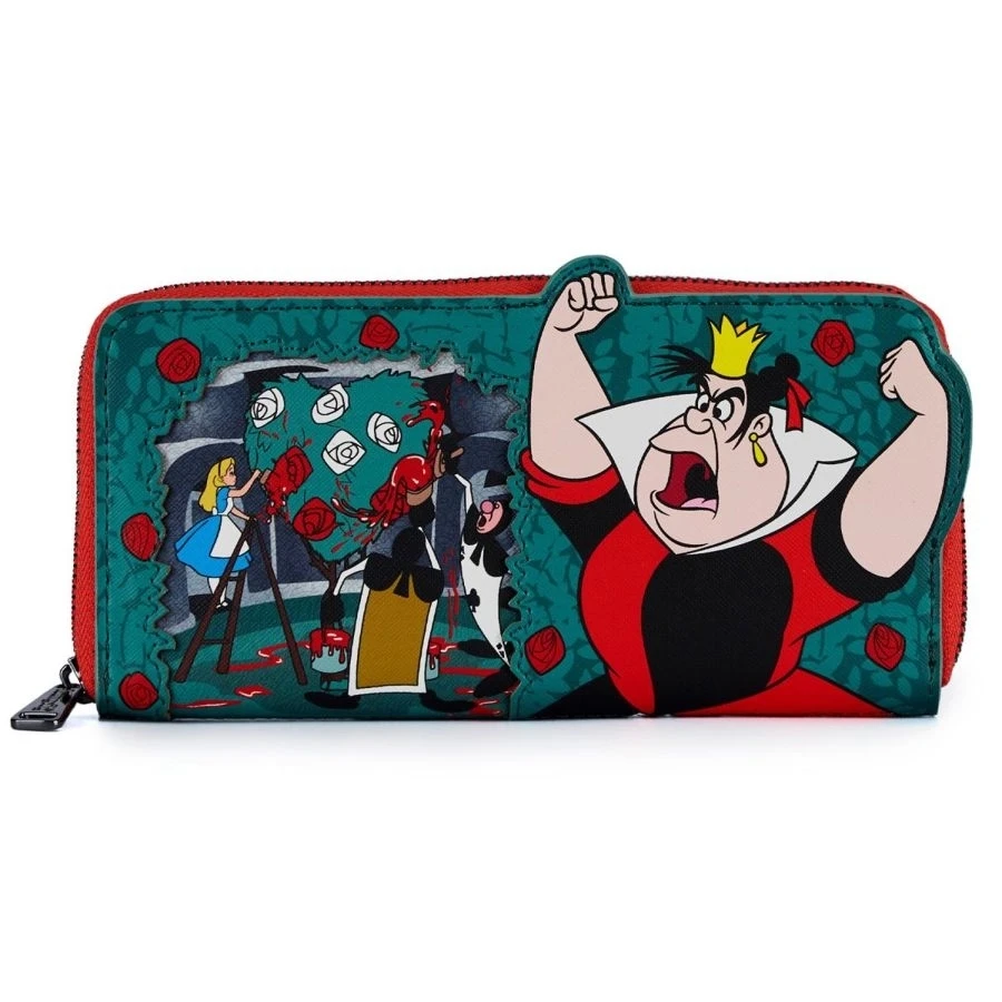 Loungefly Disney Alice In Wonderland - Queen Of Hearts Zip Around Wallet 3 Loungefly Disney Alice In Wonderland - Queen Of Hearts Zip Around Wallet