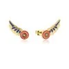 Marvel Couture Kingdom - Captain America Wings Stud Earrings Yellow Gold -Disney ME033