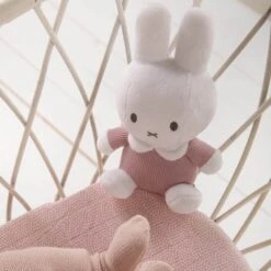 Miffy Ribbed - Miffy Plush Rattle Pink 20cm -Disney MF600 1