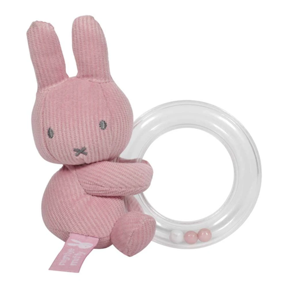 Miffy Ribbed - Miffy Ring Rattle Pink 3 Miffy Ribbed - Miffy Ring Rattle Pink