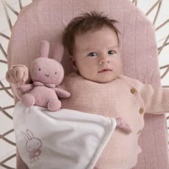 Miffy Ribbed - Miffy Cuddle Blanket Pink -Disney MF614 2