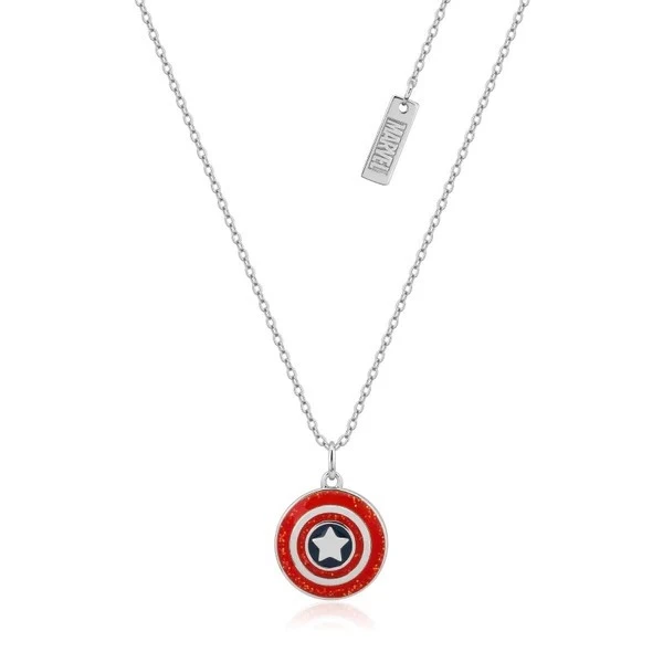 Marvel Couture Kingdom - Captain America Necklace Silver 3 Marvel Couture Kingdom - Captain America Necklace Silver
