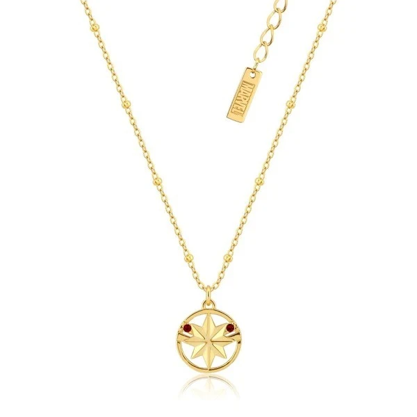 Marvel Couture Kingdom - Captain Marvel Necklace Yellow Gold 3 Marvel Couture Kingdom - Captain Marvel Necklace Yellow Gold