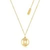 Marvel Couture Kingdom - Black Widow Necklace Yellow Gold -Disney MN013