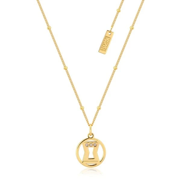 Marvel Couture Kingdom - Black Widow Necklace Yellow Gold 3 Marvel Couture Kingdom - Black Widow Necklace Yellow Gold