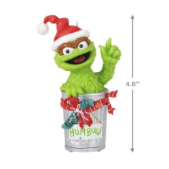 2022 Hallmark Keepsake Ornament - Sesame Street Oscar The Grouch Peekbuster With Motion-Activated Sound -Disney QXI7296 3
