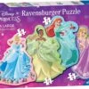 Ravensburger Puzzle 10,12,14,16pc - Disney Princess Loving Life Large Shaped Puzzle